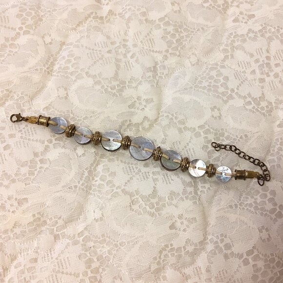 Vintage NEW Handmade Charm & Button Bangle Bracelet Women Jewelry Gifts - Picture 6 of 7